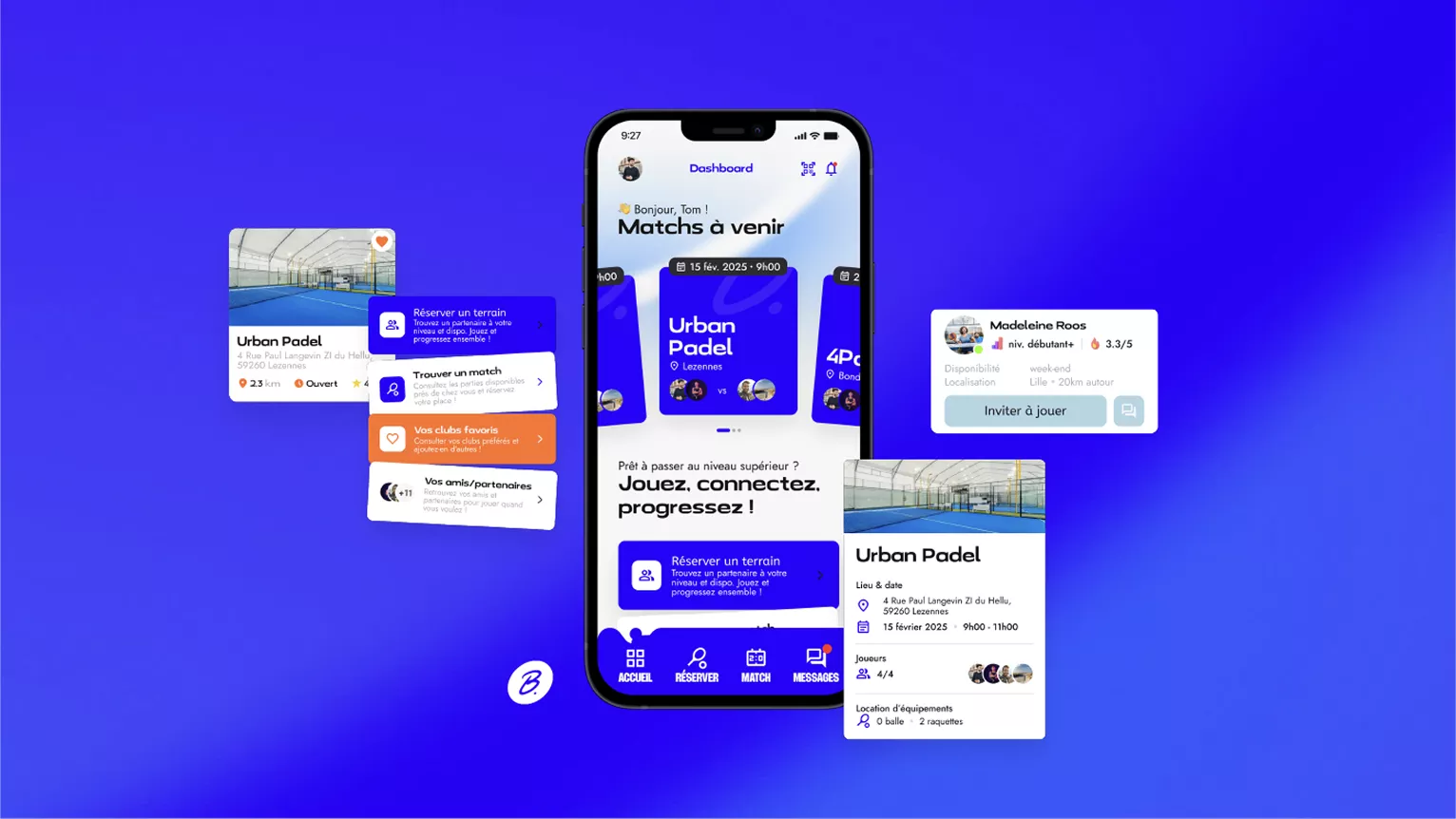 Expérience utilisateur optimisée sur l’application Bandeja Connect par notre agence design d’application et UX/UI.