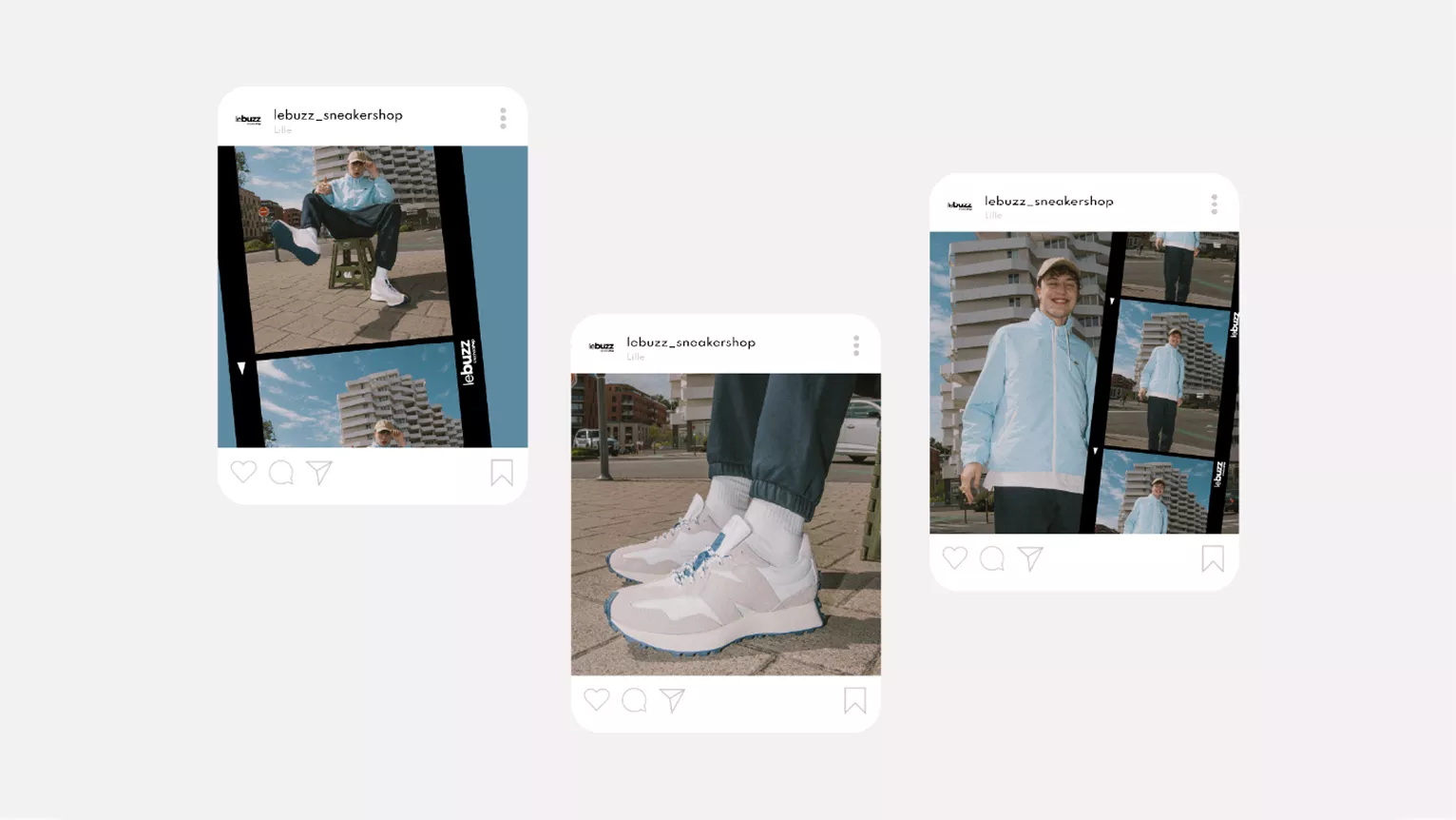 Image de marque Le Buzz, branding streetwear, identité digitale et création de contenus.