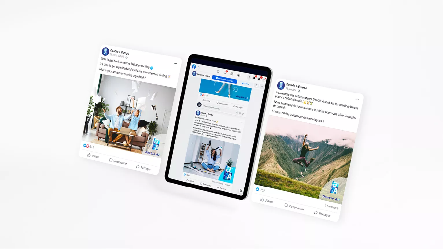 Image de marque Double A pour réseaux sociaux