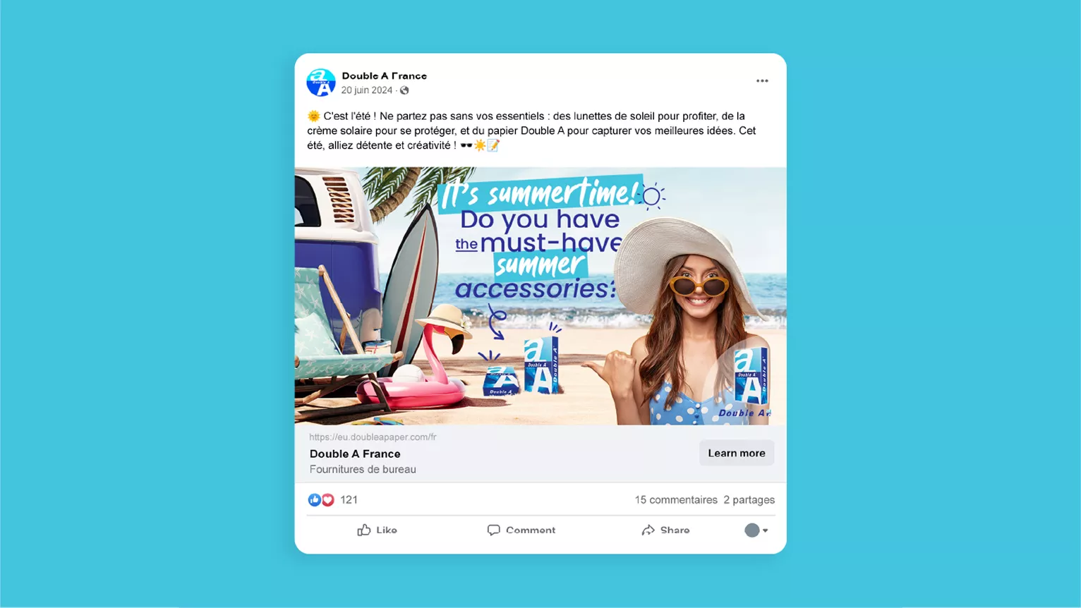 Reporting stratégie réseaux sociaux Double A