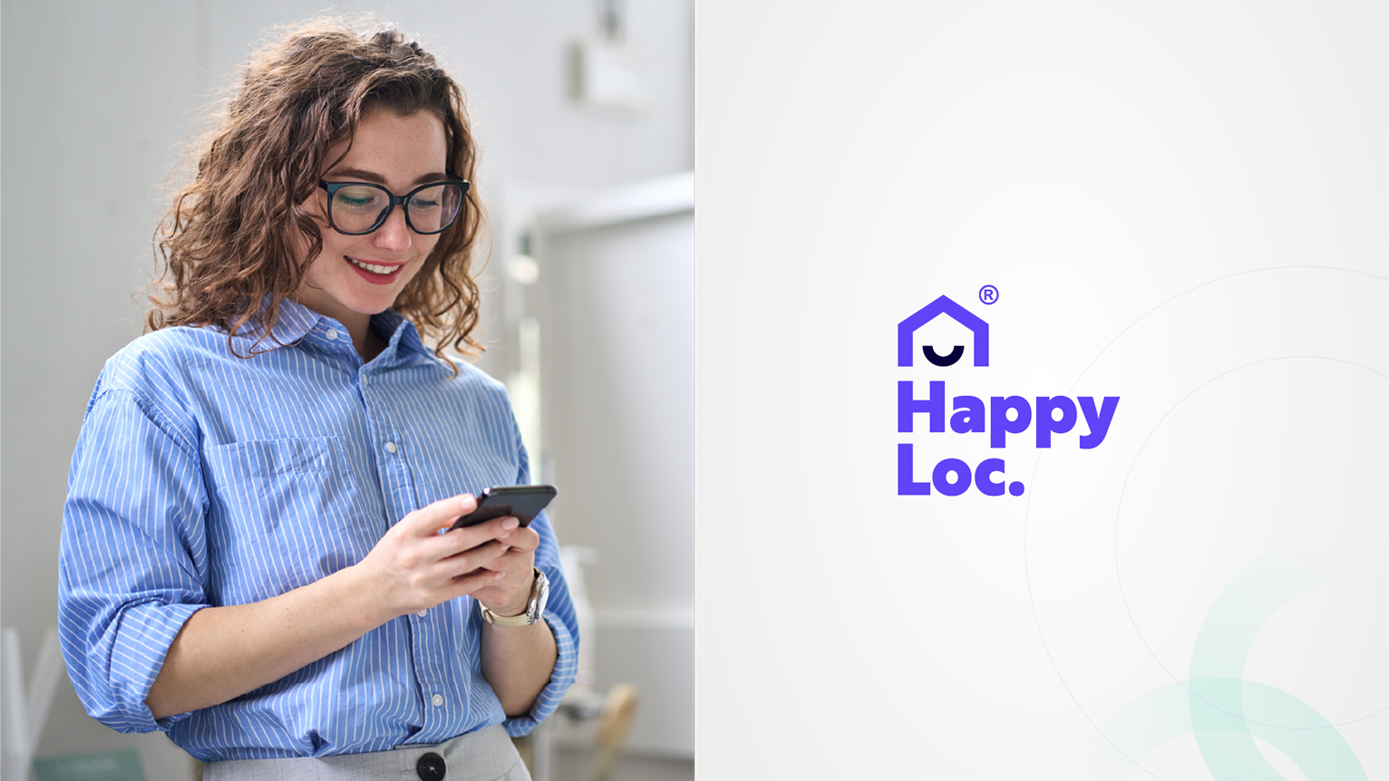 Charte graphique et design visuel de Happy Lock, identité digitale, création application immobilier.
